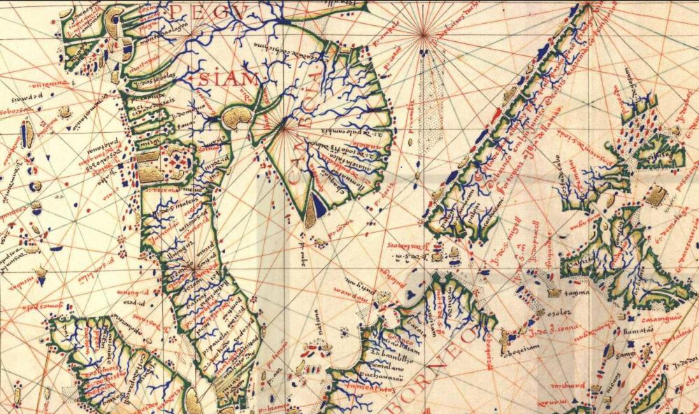 1571 - Fernão Vaz Dourado : carte de l'Atlas