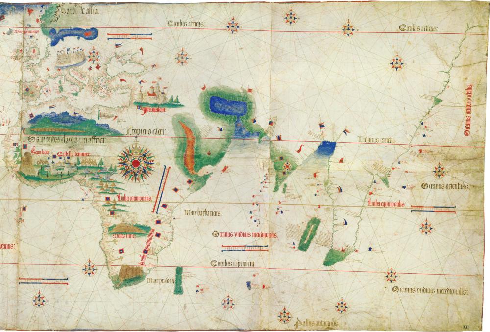 1502 - Anonyme : Planisphère de Cantino