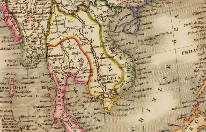 1829 - Sidney HALL : Asia