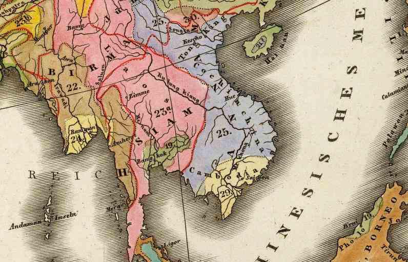 1847 - Heinrich BERGHAUS : Die Volker Asien’s und Eűropas