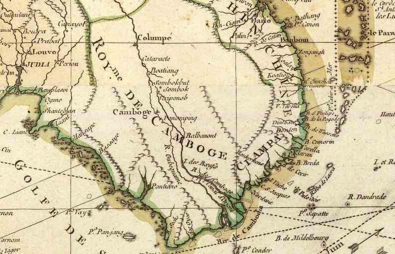 1771 - Rigobert BONNE : Carte hydro-geographique des Indes orientales
